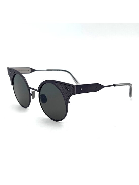 Bottega Veneta Sunglasses BV0113S 001 Charcoal Color Metal Cat Eye Frame & Lens main image 15